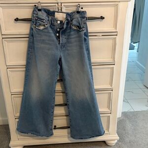 MOTHER Light Blue Flare Jeans